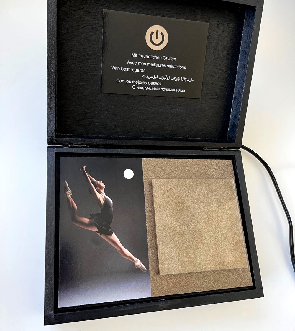 Retro switch CAMBRIDGE glass optics sample - loan to view.