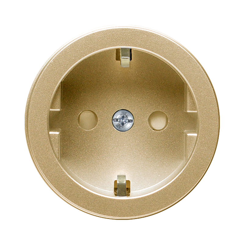 SCHUKO Socket Outlet Insert, Gold Matte - VECTIS