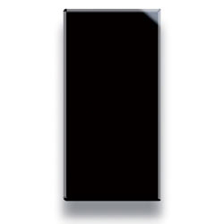 EIN/AUS/WECHSEL-Schalter-Einsatz mit Wippe schmal. In Schwarz glänzend