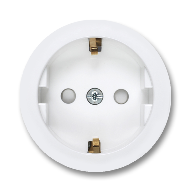 SCHUKO Socket Outlet Insert white matte. VECTIS.