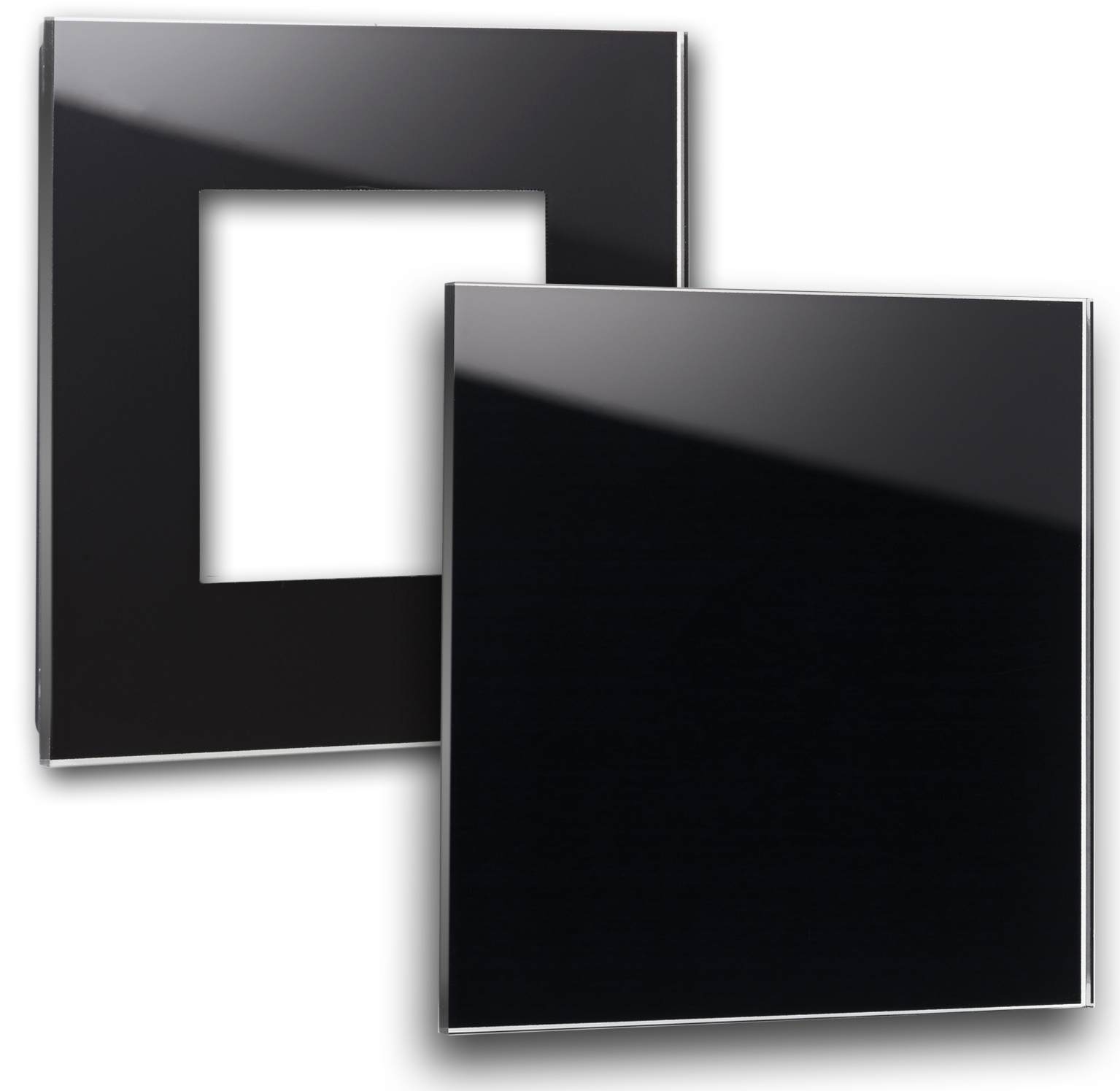 Glass-look frame. MAXIM