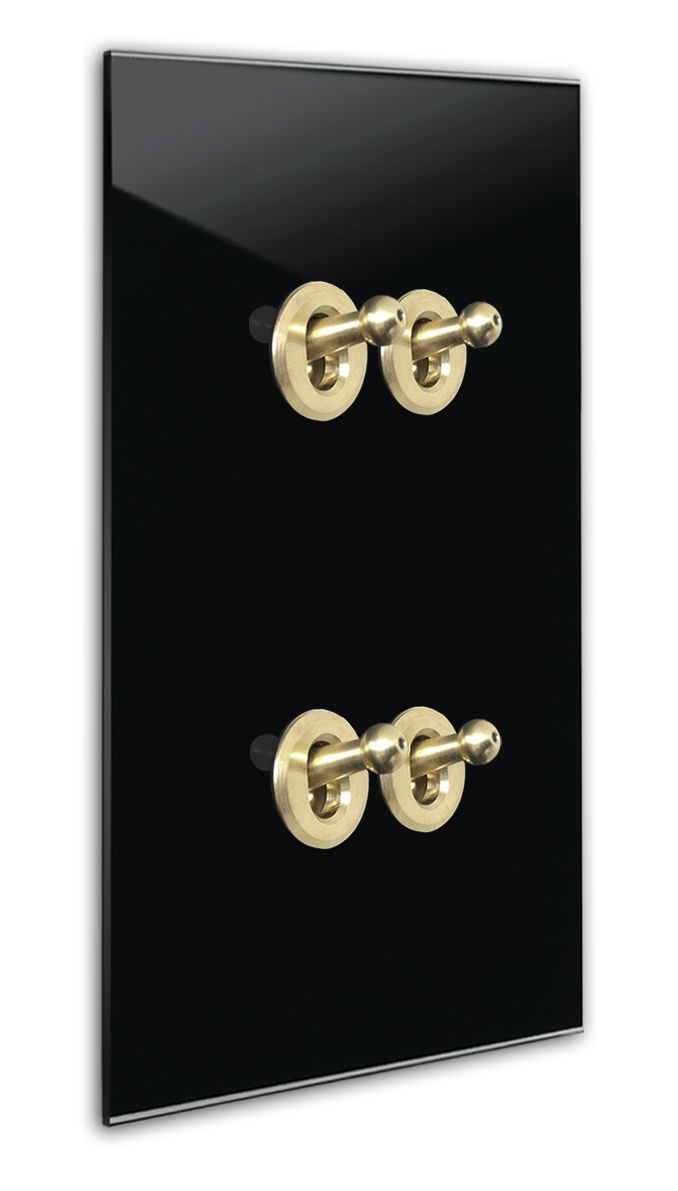 Retro switch in glass look CAMBRIDGE