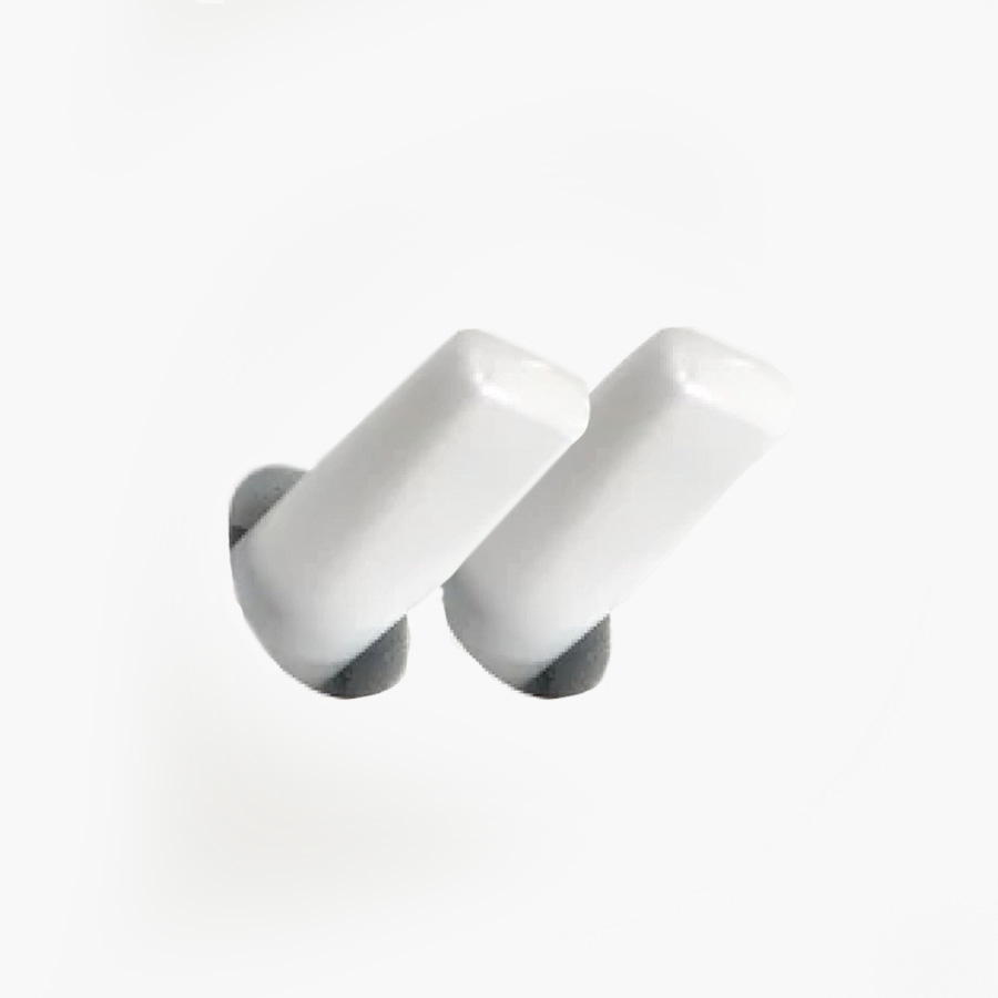 Light switch insert with 2 white toggles Vectis