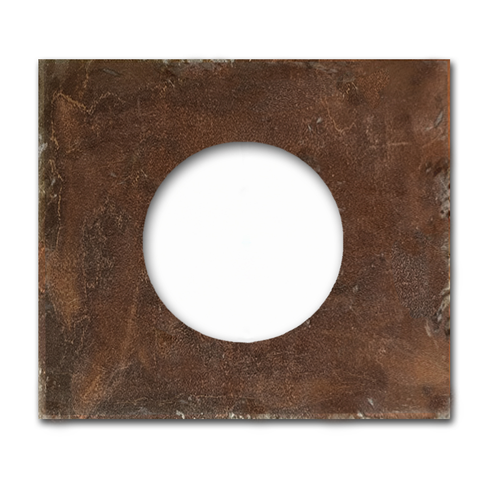 Socket frame metal in Rust 1 gang. Vectis Square series