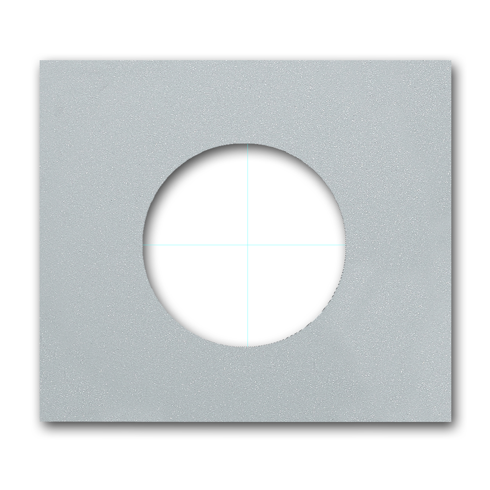 Socket frame metal Aluminium 1 gang. Vectis Square series