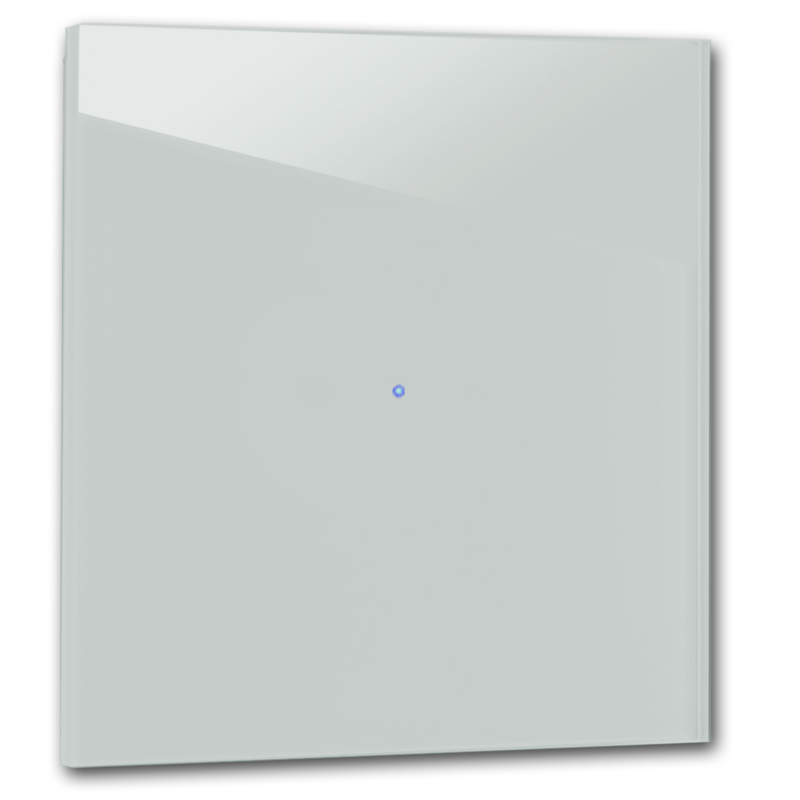 Touch Schalter 1 fach Farrow Ball 85 oval room Glas-Optik 230V Blau