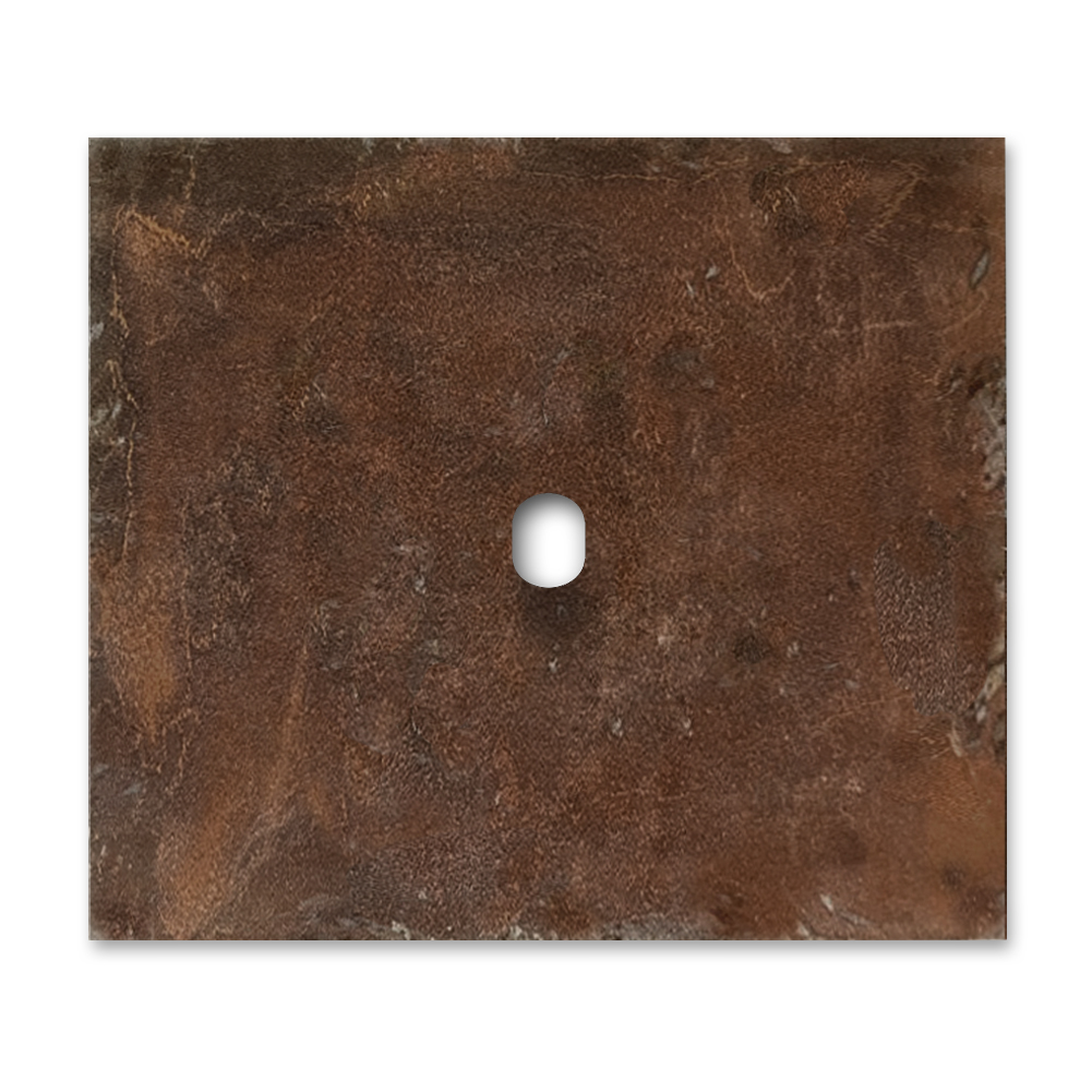 Switch front panel metal in Rust 1 gang. Vectis Square series