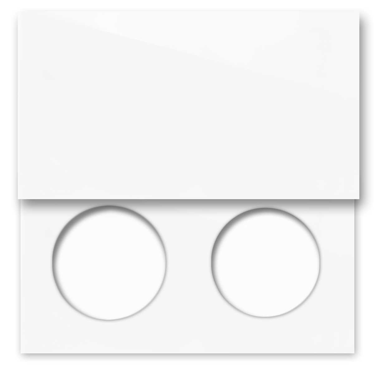 Glass-look frame. MAXIM