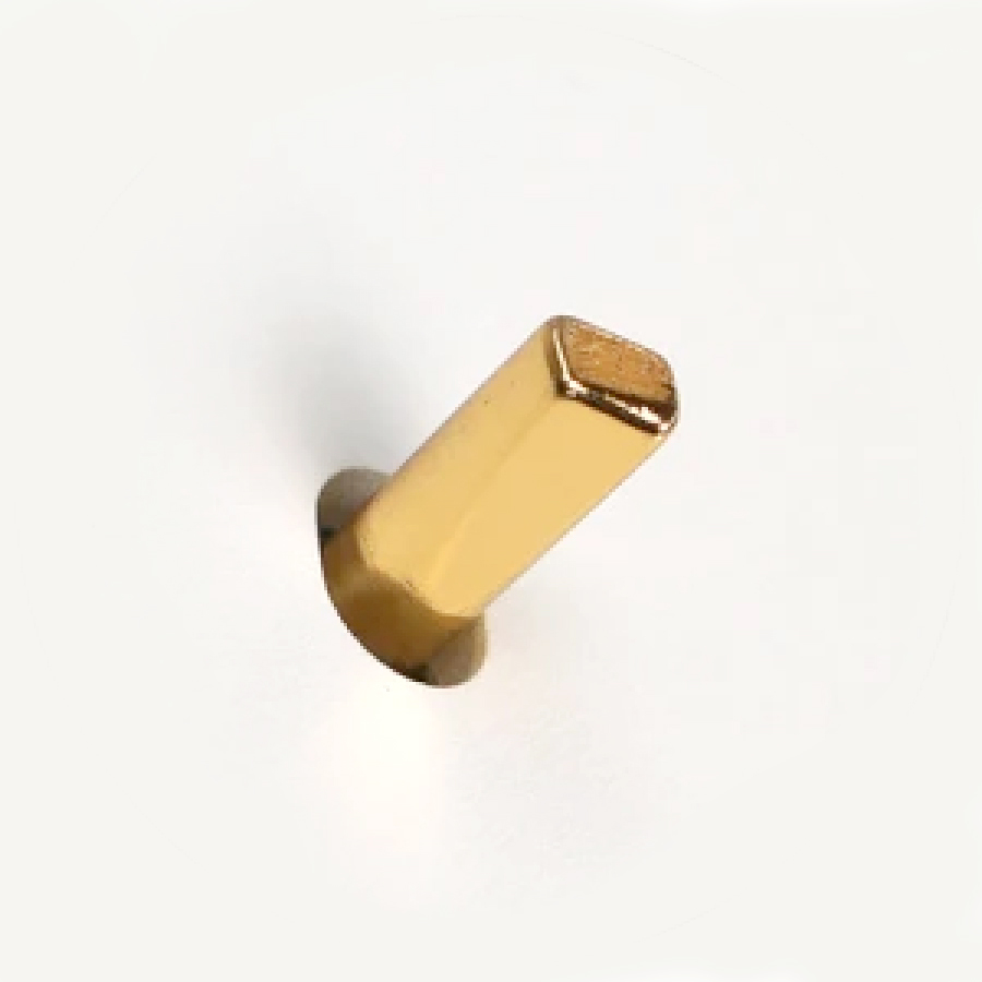 Light switch insert with 1 toggle in golden colour Vectis