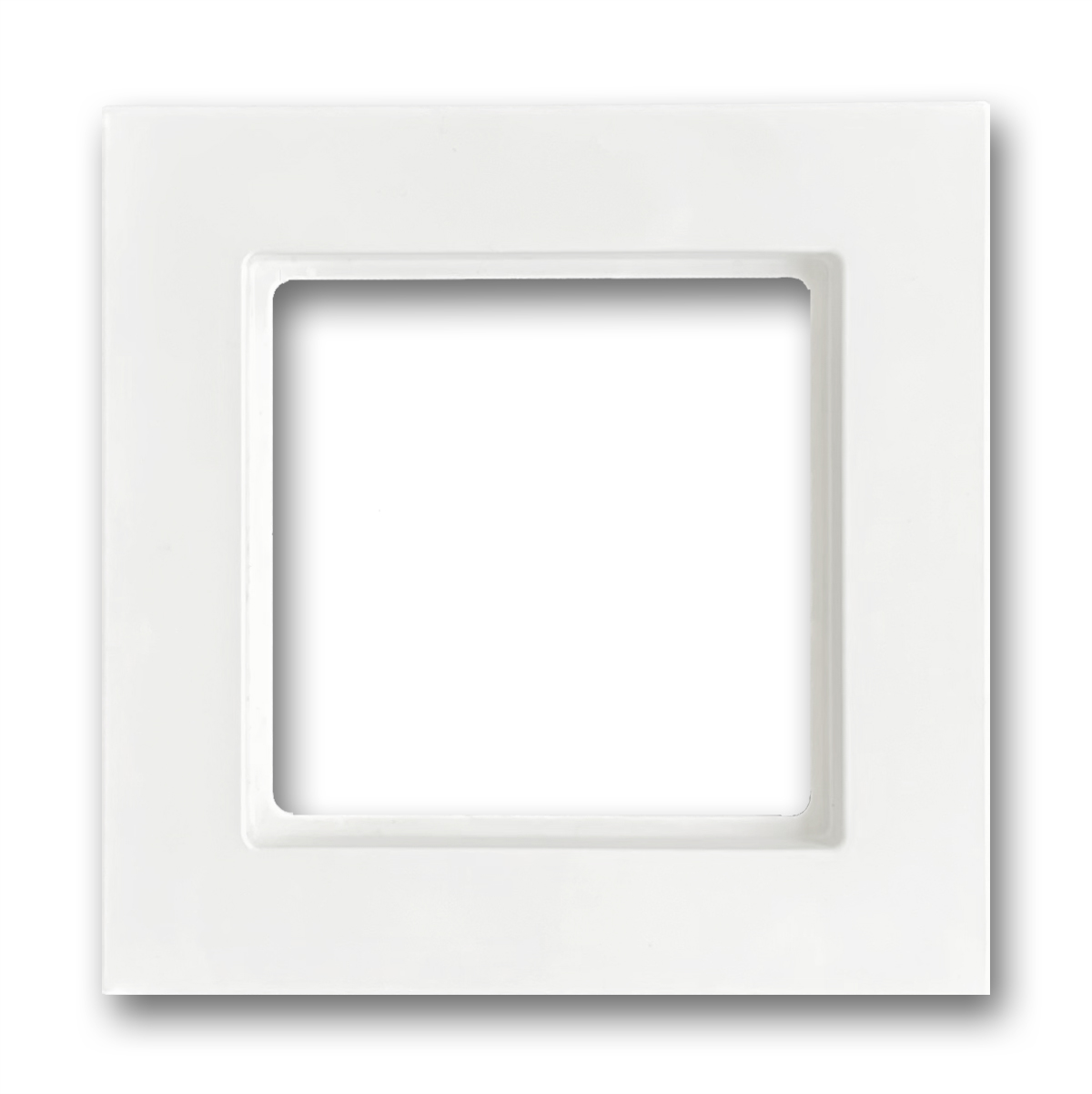 Switch frame with 1 cut-out. JUNG series A. Alpine white A 5581 BF WW.