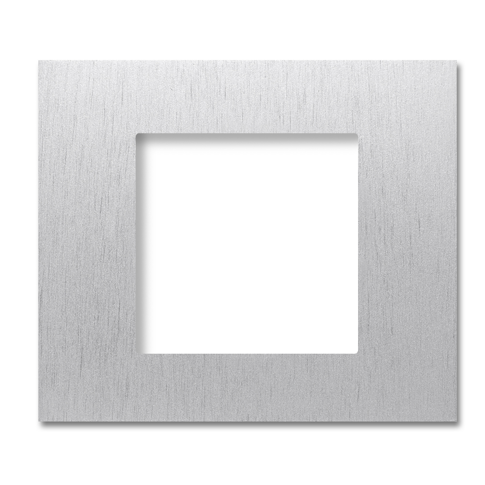 Zubehör-Rahmen für JUNG Einsätze Aluminium Metall Square series