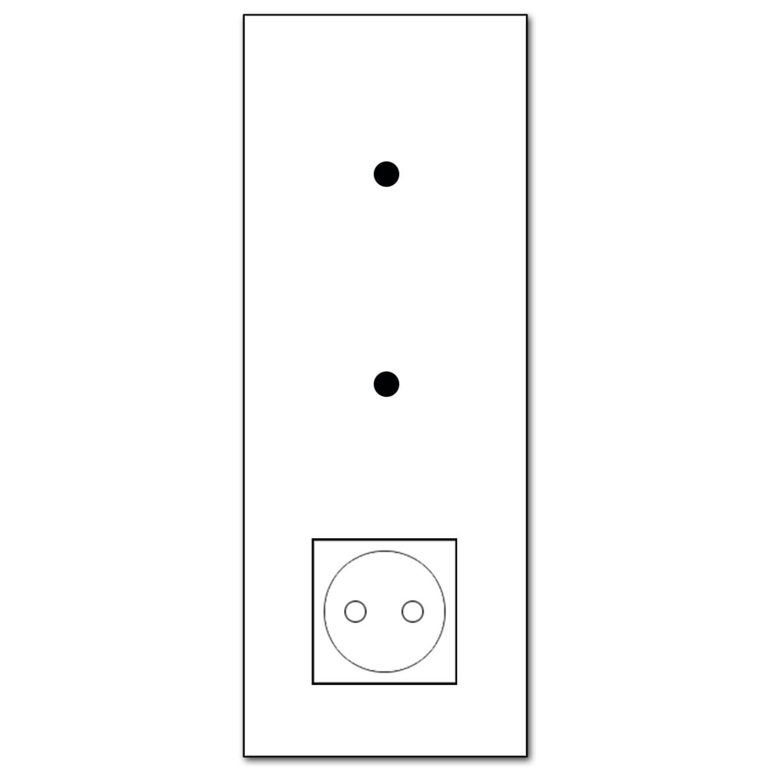 Touch Light Switch and Socket Combination. 230V Glass Look. NOVA