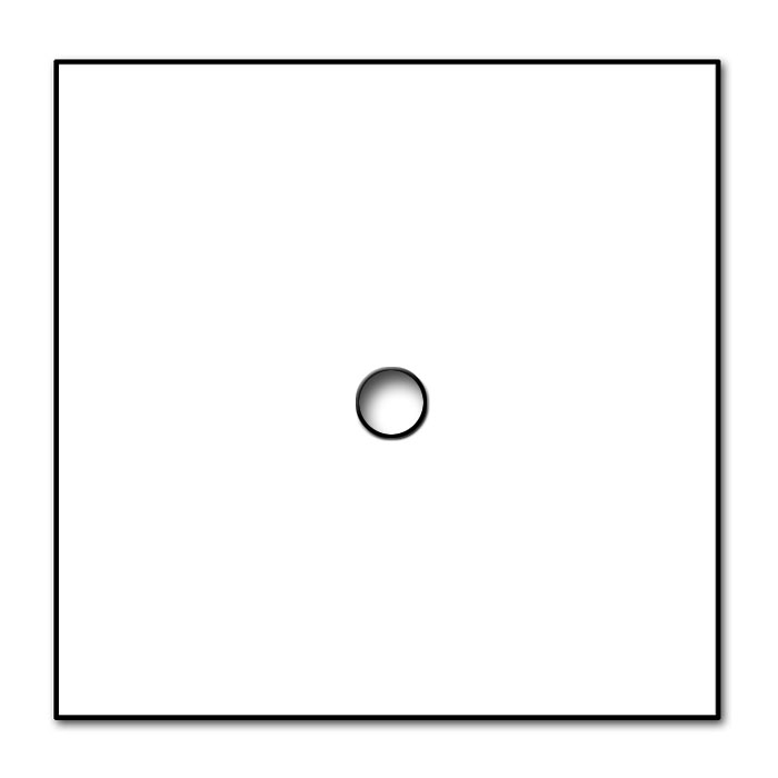 YORK White Glass-Effect 1-Gang Cover Plate by ROHDE+ROHDE