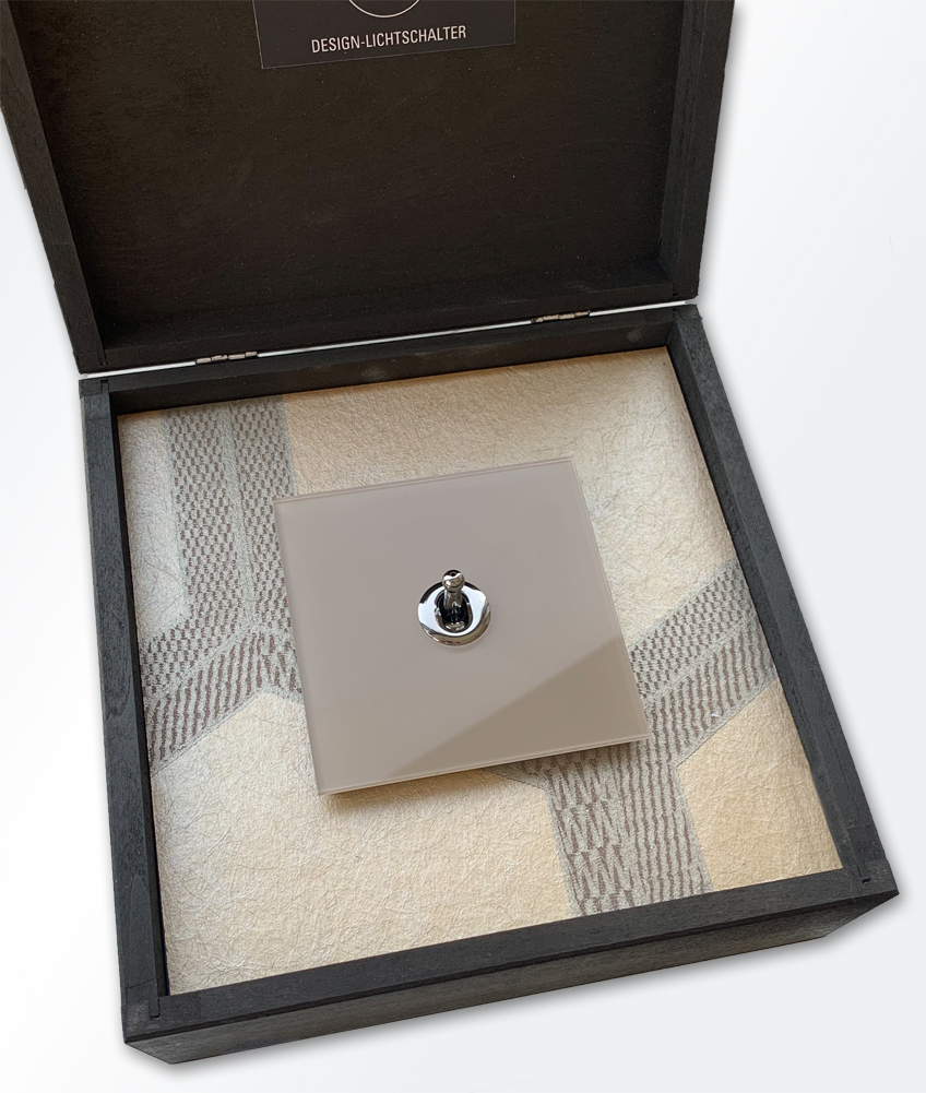 Retro switch CAMBRIDGE glass optics sample - loan to view.