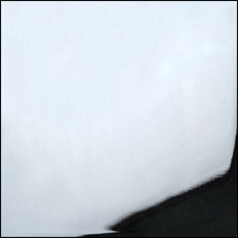 Blind cover made of solid metal chrom