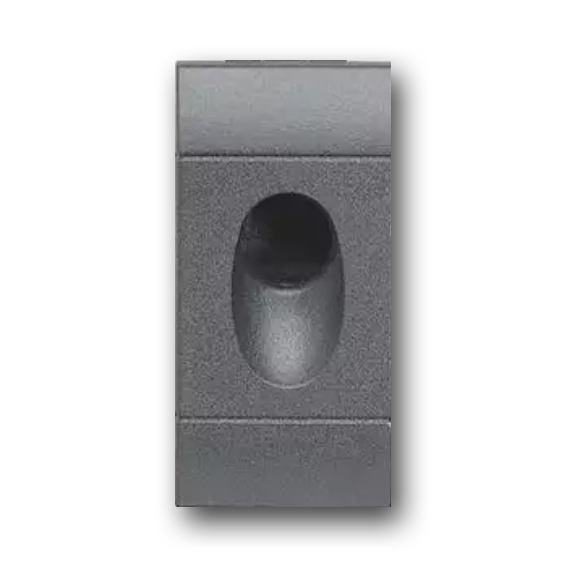 Kabelauslass Schwarz. Schmal.
