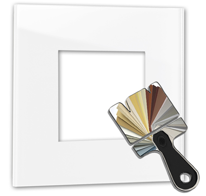 Frame MAXIM with 1 cutout. Farrow & Ball color. ROHDE+ROHDE