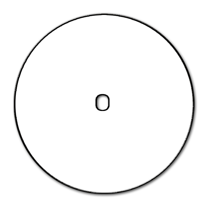 Switch front panel metal in Brown 1 gang. Vectis Round series