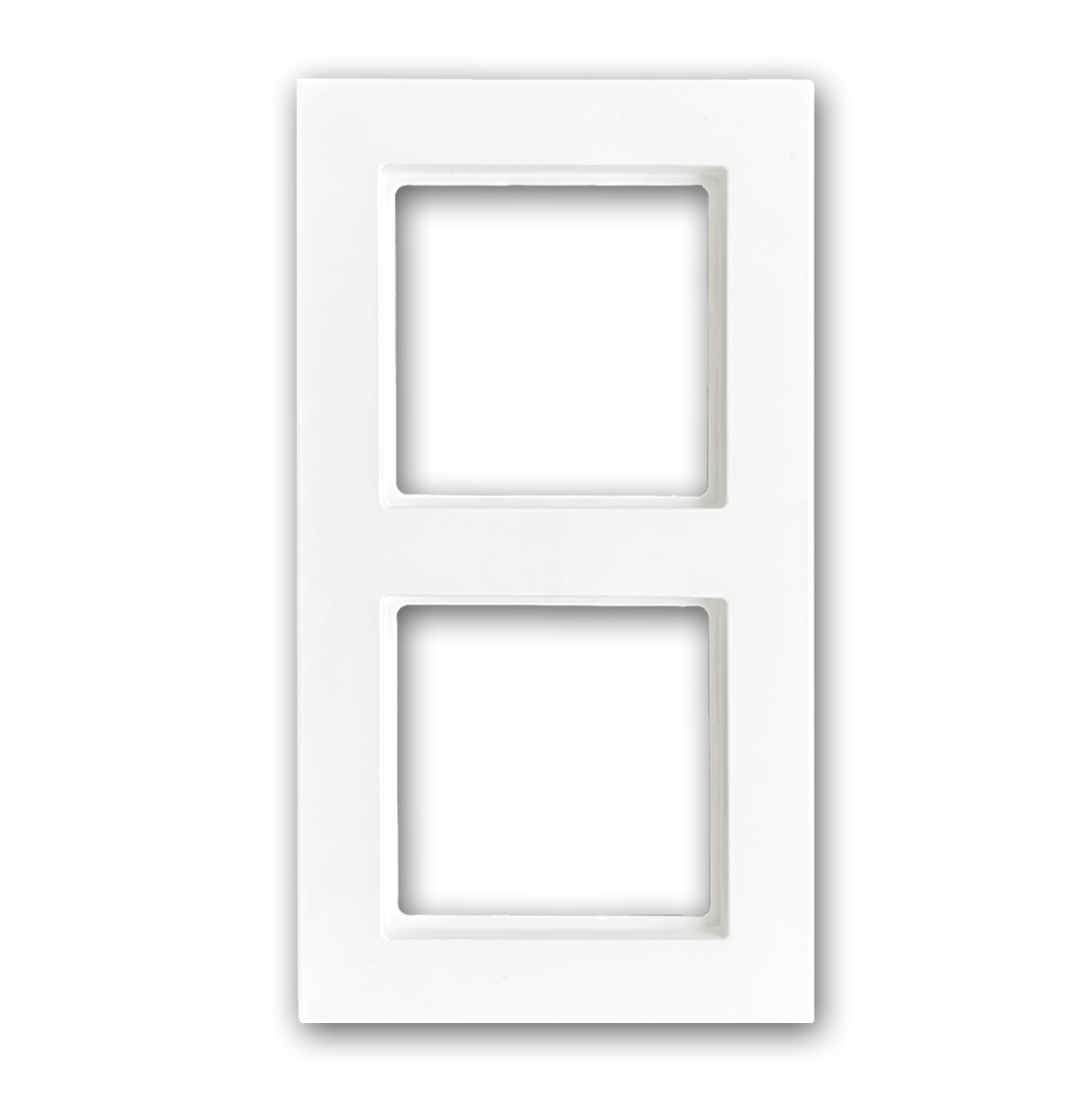 Frame with 2 cut-outs. JUNG series A. Alpine white A 5582 BF WW