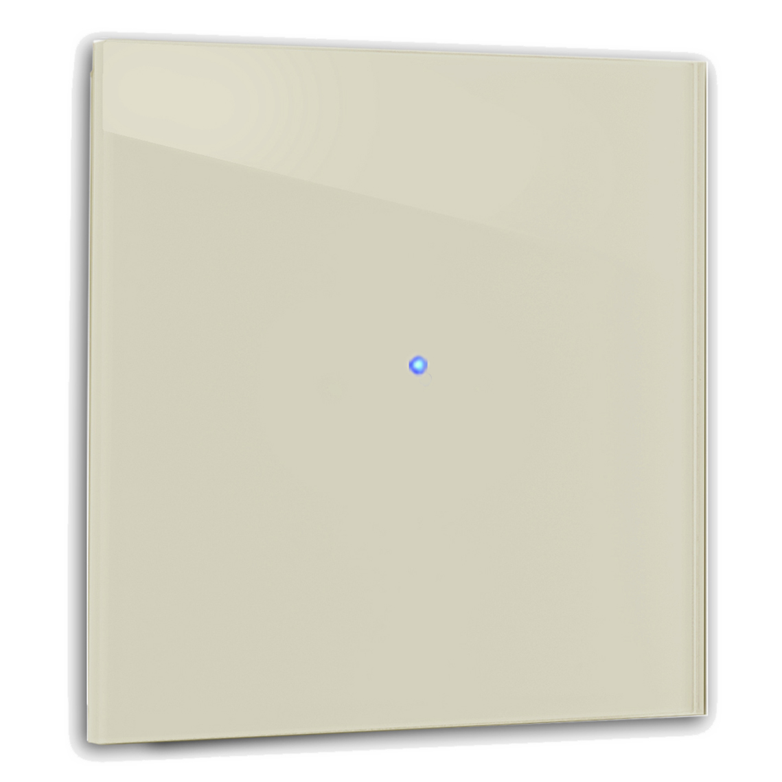Touch-Schalter 1 fach Farrow Ball 4 old white Glas-Optik 230V Wechsel Beige
