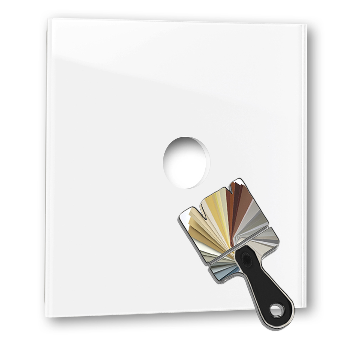 Retro front panel in glass look. CAMBRIDGE