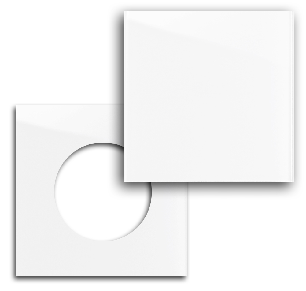 Glass-look frame. MAXIM