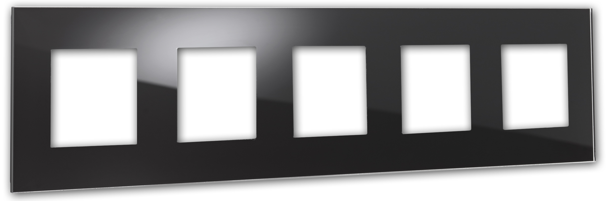 Rahmen MAXIM 5-fach in Schwarz. ROHDE+ROHDE