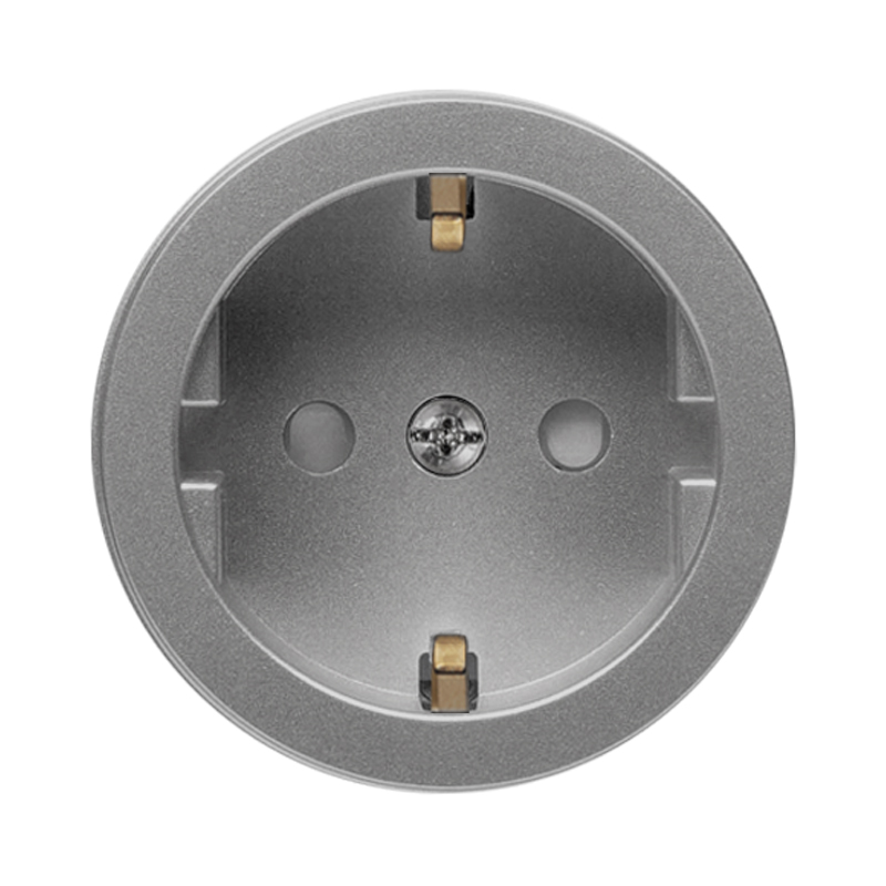 SCHUKO Socket Outlet Insert, Graphite Matte - VECTIS