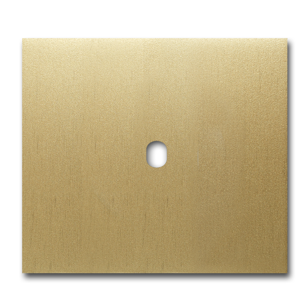 Switch front panel metal in Gold 1 gang. Vectis Square series