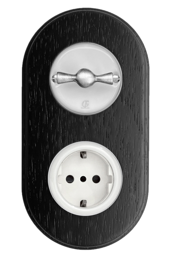 Porcelain Retro Rotary Switch Changeover Switch VDE