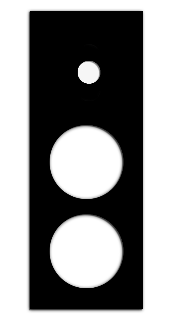 Retro front panel in glass look. CAMBRIDGE